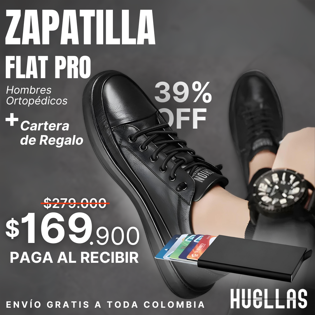 Zapatilla Hombre Flat PRO + Carteira de Regalo