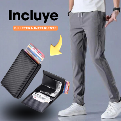 PANTALONES SLIM COMFORT ULTRATECH | REGALO BILLETERA INTELIGENTE