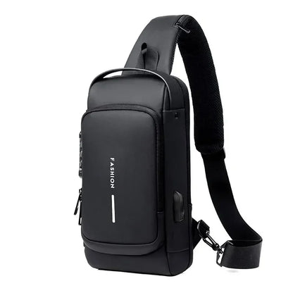 Bolso de hombro antirrobo con carga USB